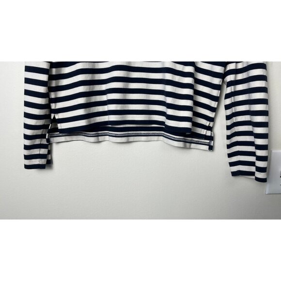 SUNSPEL CROPPED SLOUCH STRIPED BLOUSE - Picture 3 of 7